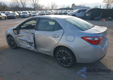 2015 Toyota Corolla S Plus z USA, uszkodzony, nr VIN 5YFBURHE1FP302249